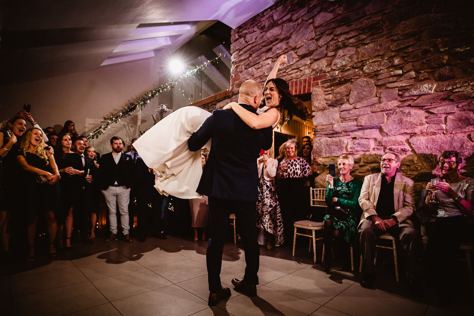 First Dance in the Threshing Barn at Trevenna Barns